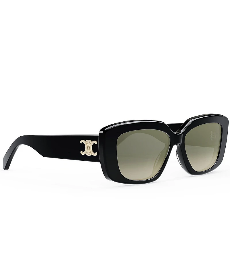 CELINE Women's Triomphe 55mm Rectangle Sunglasses