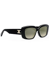 CELINE Women's Triomphe 55mm Rectangle Sunglasses