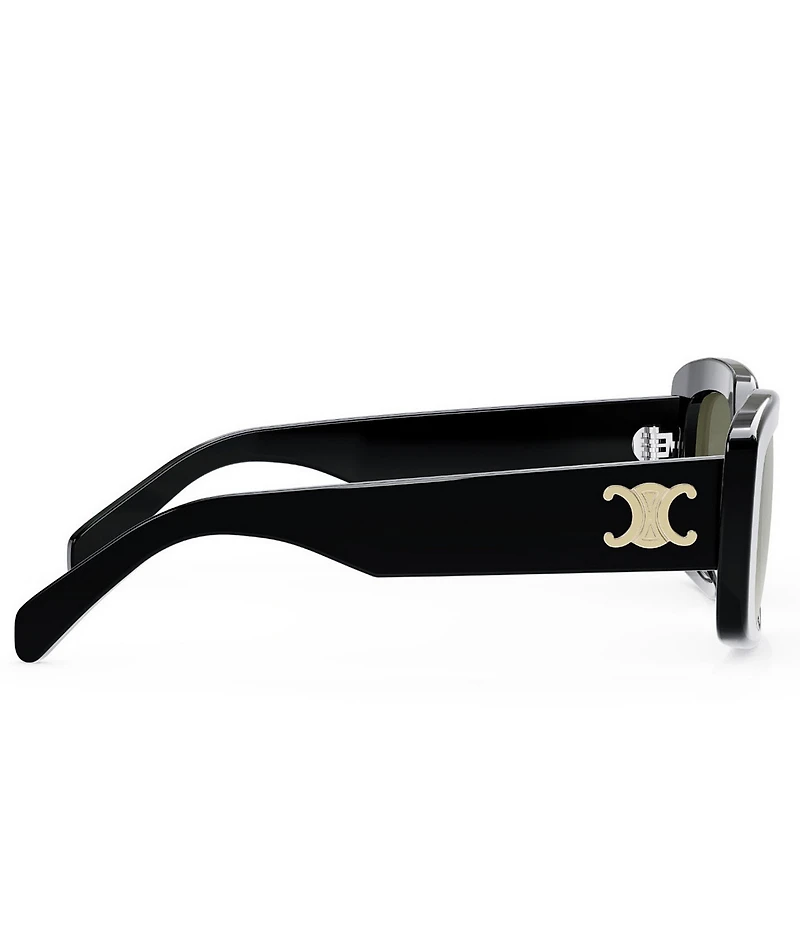 CELINE Women's Triomphe 55mm Rectangle Sunglasses