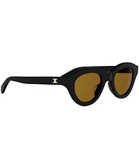 CELINE Women's Triomphe Mini 47mm Round Sunglasses