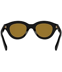 CELINE Women's Triomphe Mini 47mm Round Sunglasses