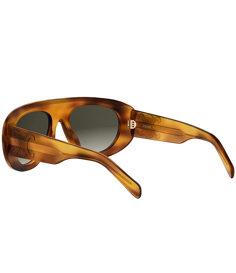 CELINE Women's Triomphe Stamp 57mm Gradient Aviator Sunglasses