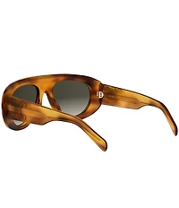 CELINE Women's Triomphe Stamp 57mm Gradient Aviator Sunglasses
