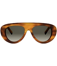 CELINE Women's Triomphe Stamp 57mm Gradient Aviator Sunglasses