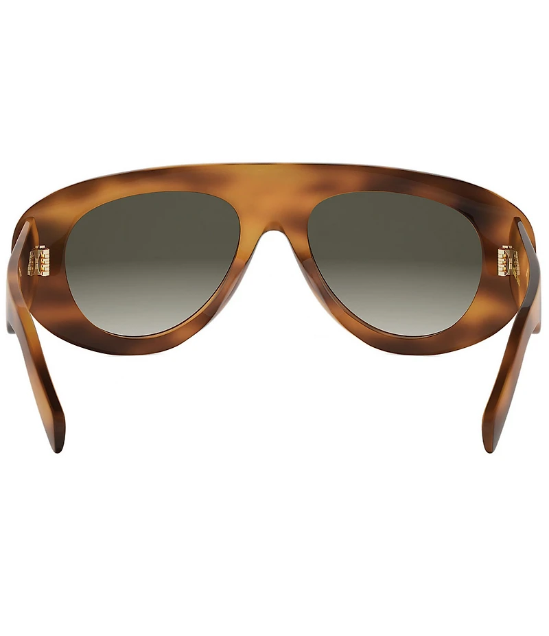 CELINE Women's Triomphe Stamp 57mm Gradient Aviator Sunglasses