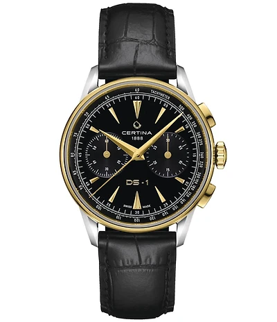 Certina Men's DS-1 Automatic Leather Strap Watch