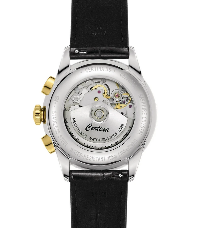 Certina Men's DS-1 Automatic Leather Strap Watch