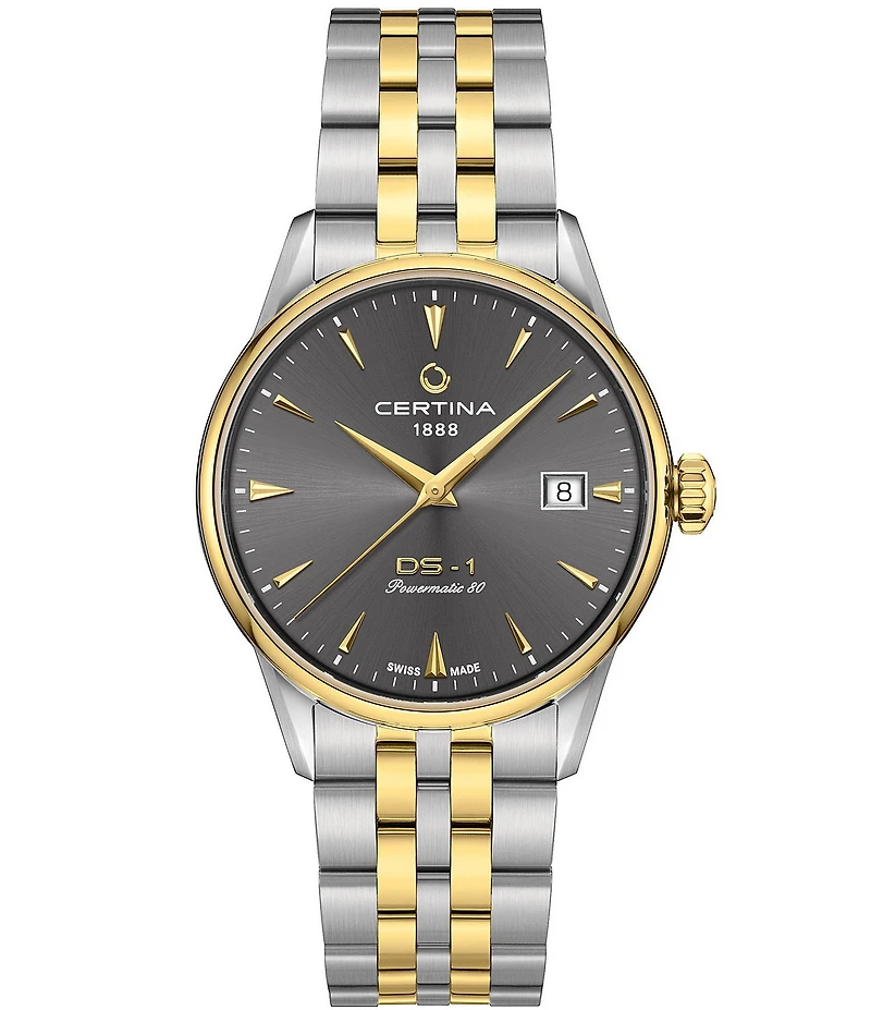 Certina Men's DS-1 Automatic Two Tone Stainless Steel Bracelet Watch