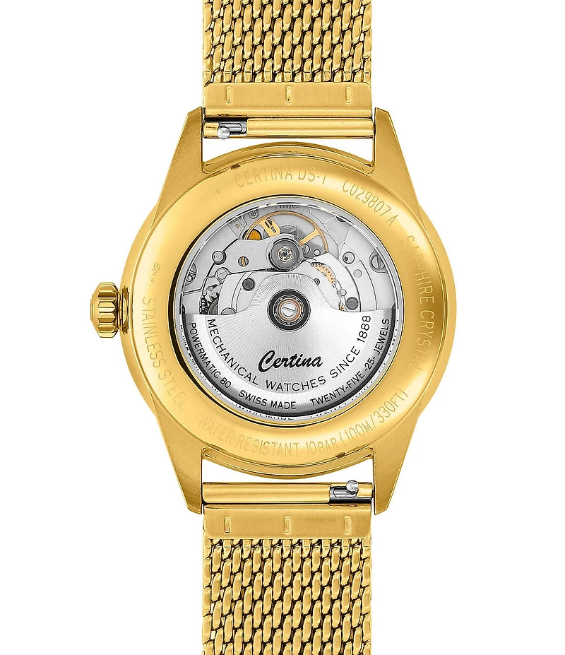 Certina Men's DS-1 Powermatic 80 Automatic Stainless Steel Mesh Bracelet Watch