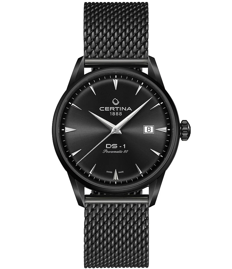 Certina Men's DS-1 Powermatic 80 Automatic Stainless Steel Mesh Bracelet Watch