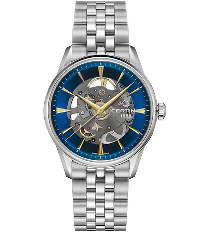 Certina Men's DS-1 Skeleton Automatic Stainless Steel Bracelet Watch
