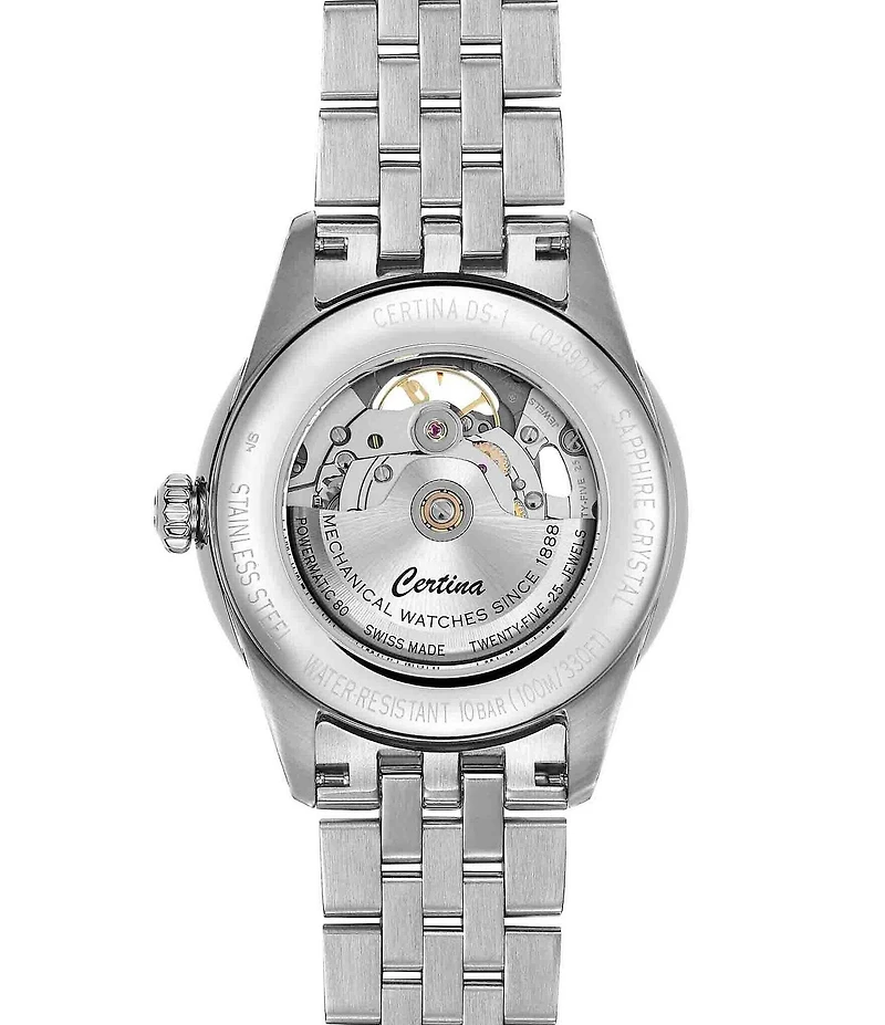Certina Men's DS-1 Skeleton Automatic Stainless Steel Bracelet Watch