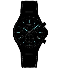 Certina Men's DS-7 Quartz Chronograph Black Strap Watch