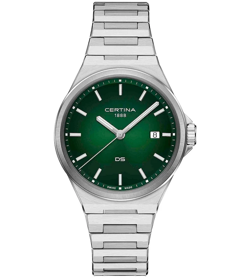 Certina Men's DS-7 Quartz Analog Stainless Steel Bracelet Watch