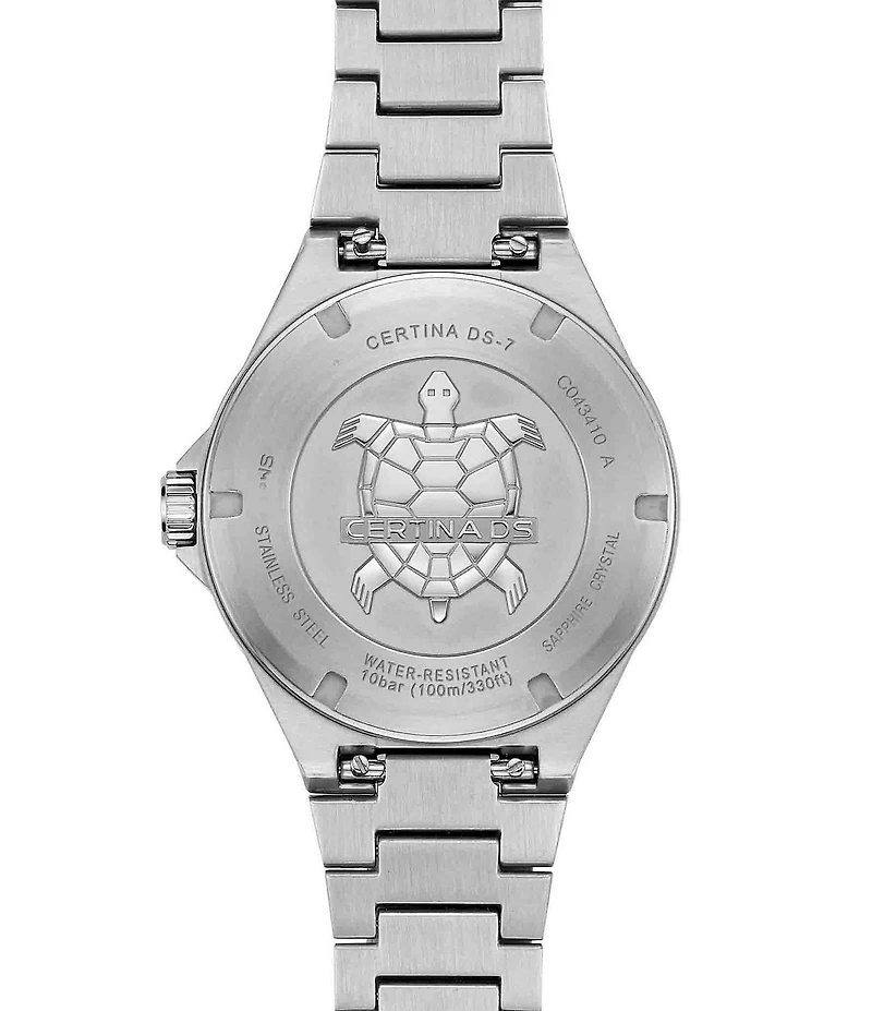 Certina Men's DS-7 Quartz Analog Stainless Steel Bracelet Watch