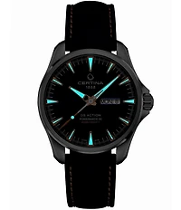 Certina Men's DS Action Day Automatic Blue Leather Strap Watch