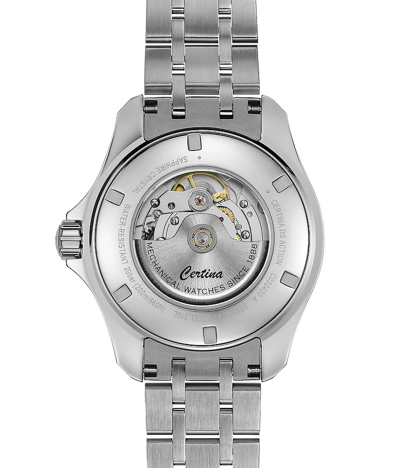 Certina Men's DS Action Day Automatic Stainless Steel Bracelet Watch