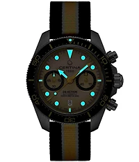 Certina Men's DS Action Diver Automatic Fabric Strap Watch
