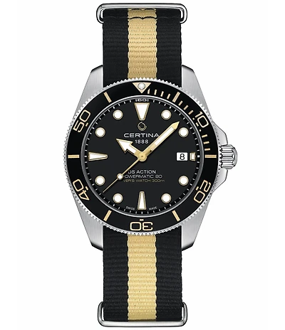 Certina Men's DS Action Diver Automatic Fabric Strap Watch