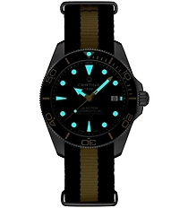 Certina Men's DS Action Diver Automatic Fabric Strap Watch