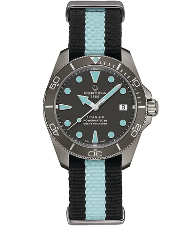 Certina Men's DS Action Diver Automatic Fabric Strap Watch