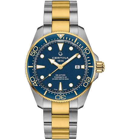 Certina Men's DS Action Diver Automatic Two Tone Stainless Steel Bracelet Watch