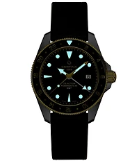 Certina Men's Ds Action GMT Powermatic 80 Automatic Leather Strap Watch
