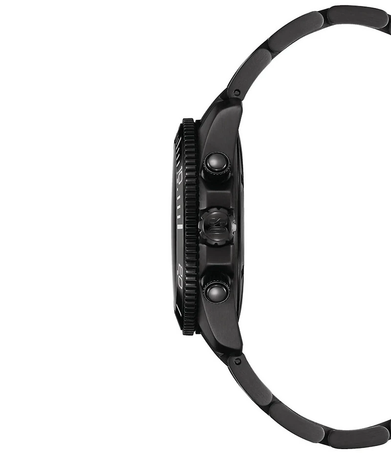 Certina Men's DS Action Quartz Chronograph Black Tone Stainless Steel Bracelet Watch