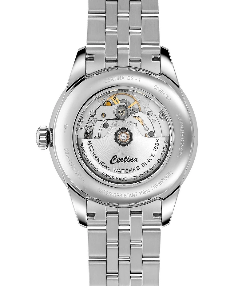 Certina Men's DS Big Date Powermatic Automatic Stainless Steel Bracelet Watch