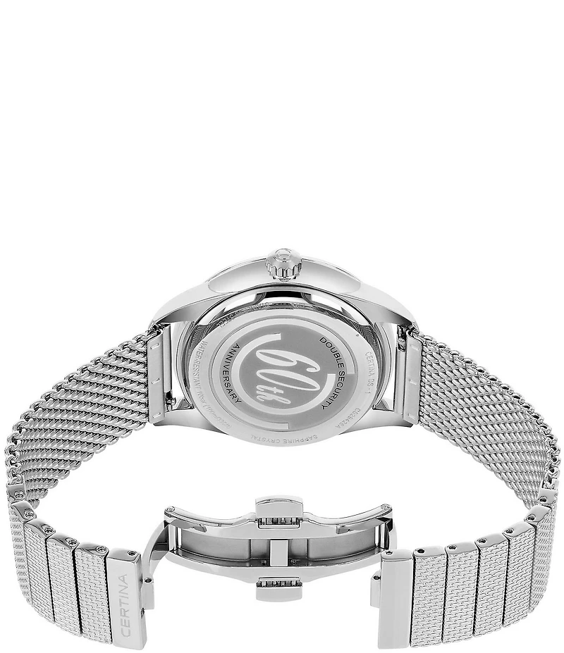 Certina Men's DS Big Date Powermatic Automatic Stainless Steel Mesh Bracelet Watch