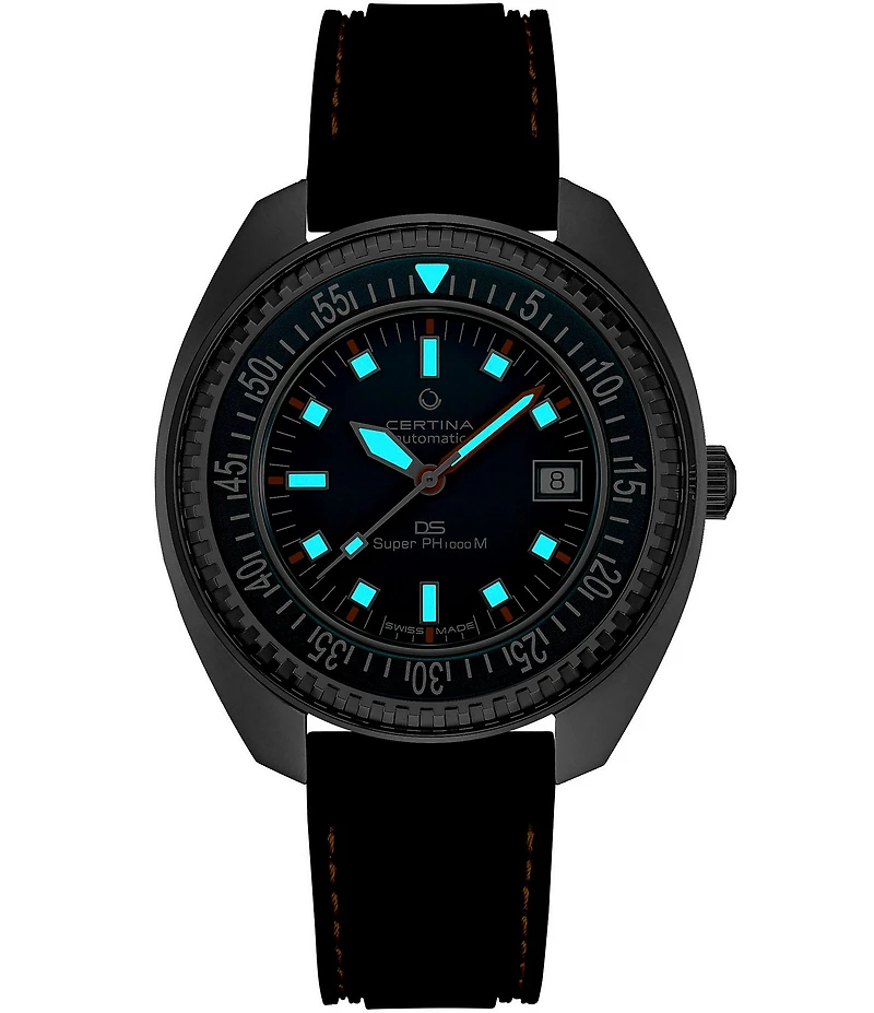 Certina Men's DS PH1000M Powermatic 80 Automatic Black Strap Watch