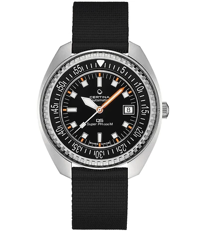 Certina Men's DS PH1000M Powermatic 80 Automatic Black Rubber Strap Watch