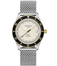 Certina Men's DS PH100M Gent Quartz Analog Stainless Steel Mesh Bracelet Watch