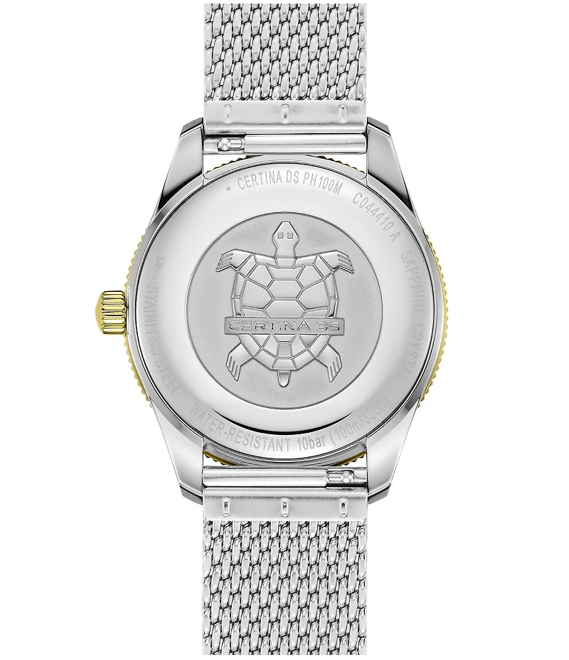 Certina Men's DS PH100M Gent Quartz Analog Stainless Steel Mesh Bracelet Watch