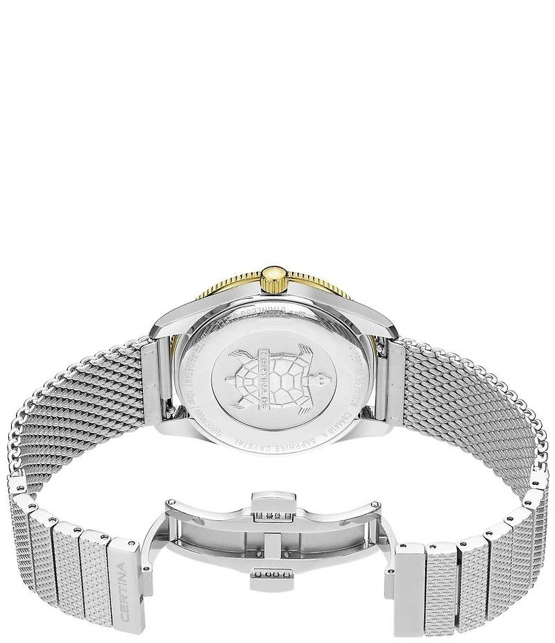 Certina Men's DS PH100M Gent Quartz Analog Stainless Steel Mesh Bracelet Watch