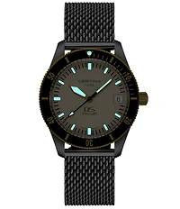 Certina Men's DS PH100M Gent Quartz Analog Stainless Steel Mesh Bracelet Watch