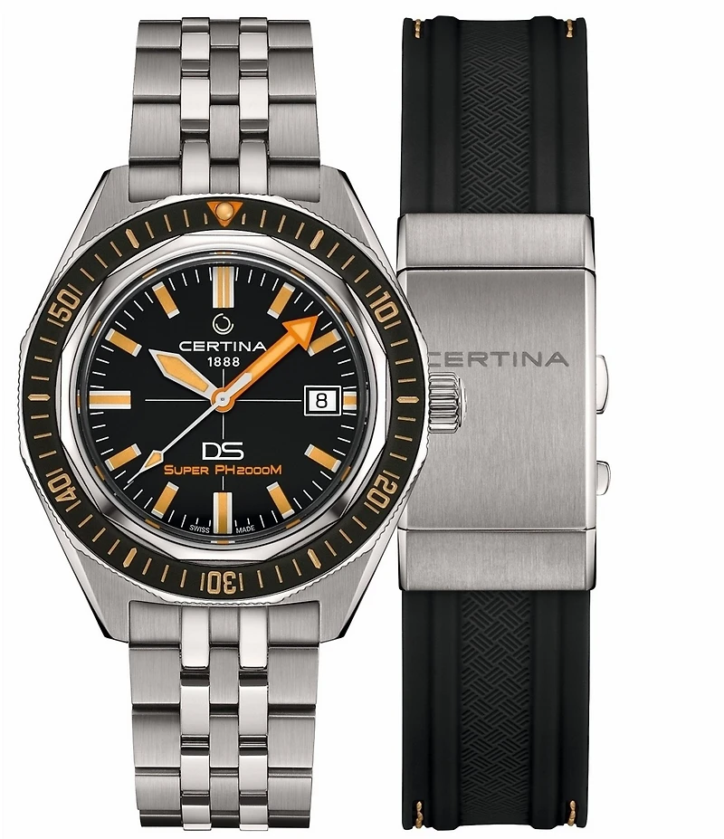 Certina Men's DS Super PH2000M Automatic Titanium Bracelet Watch