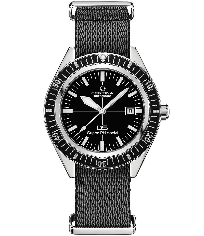 Certina Men's DS Super PH500M Automatic Fabric Strap Watch