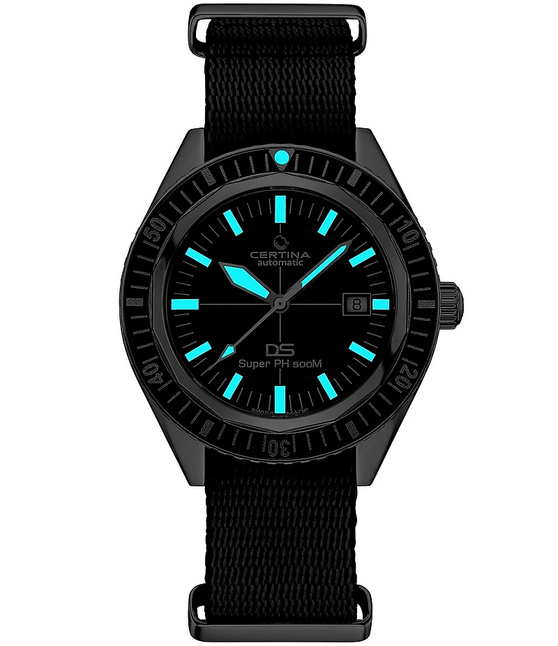 Certina Men's DS Super PH500M Automatic Fabric Strap Watch