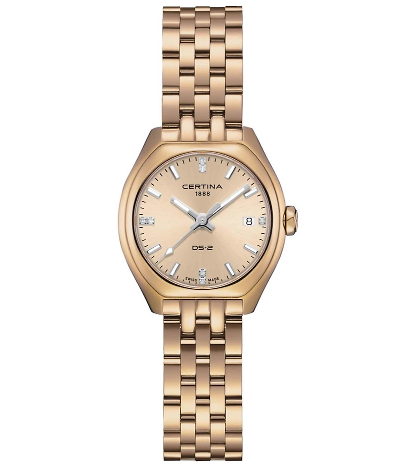 Certina Women's DS-2 Quartz Analog Stainless Steel Bracelet Watch