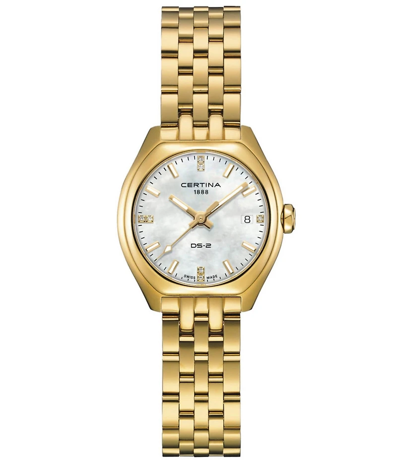 Certina Women's DS-2 Quartz Analog Stainless Steel Bracelet Watch