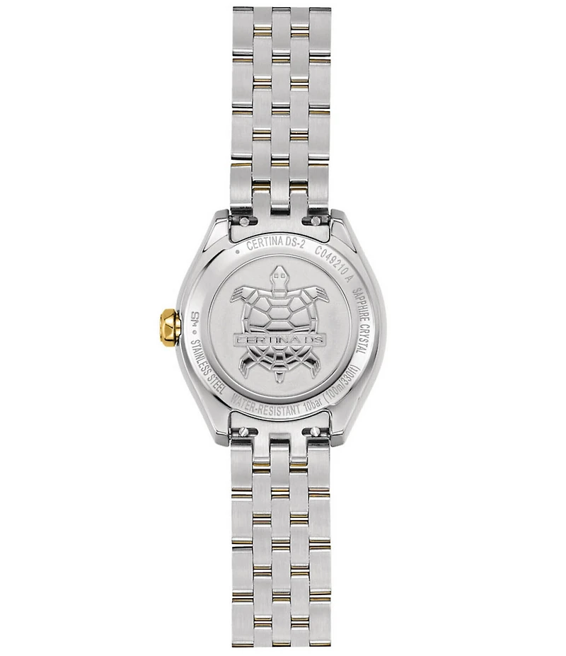 Certina Women's DS-2 Quartz Analog Two Tone Stainless Steel Bracelet Watch