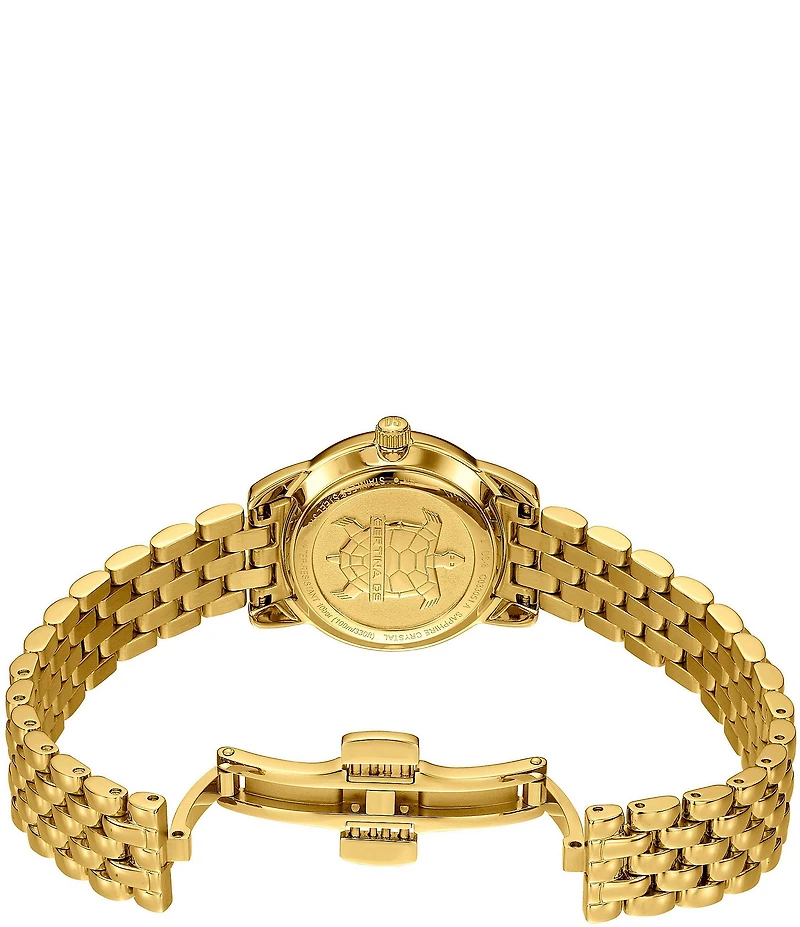 Certina Women's DS-8 Lady Quartz Analog Gold Tone Stainless Steel Bracelet Watch