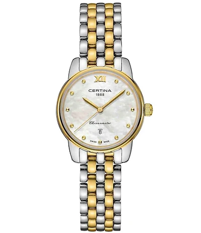 Certina Women's DS-8 Lady Mechanical Automatic Two Tone Stainless Steel Bracelet Watch