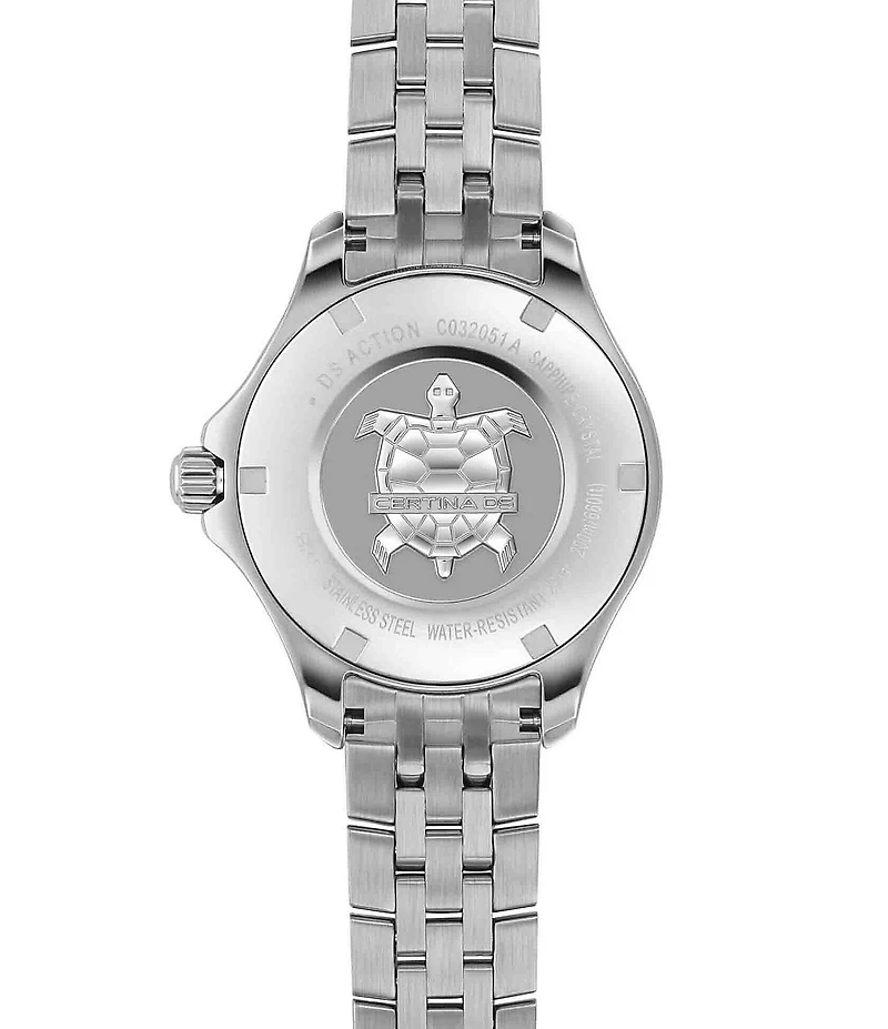 Certina Women's DS Action Lady Diamond Quartz Analog Stainless Steel Bracelet Watch