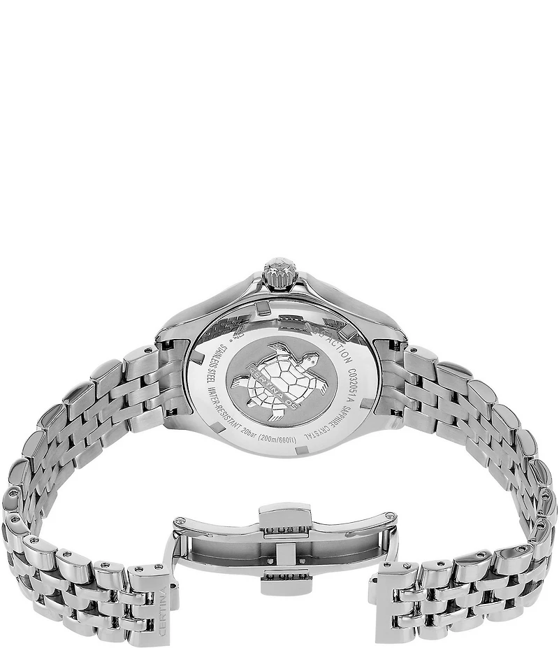 Certina Women's DS Action Lady Diamond Quartz Analog Stainless Steel Bracelet Watch