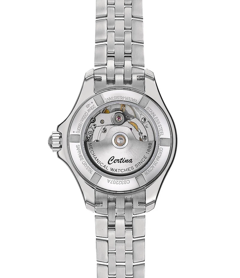 Certina Women's DS Action Lady Diamond Quartz Analog Two Tone Stainless Steel Bracelet Watch
