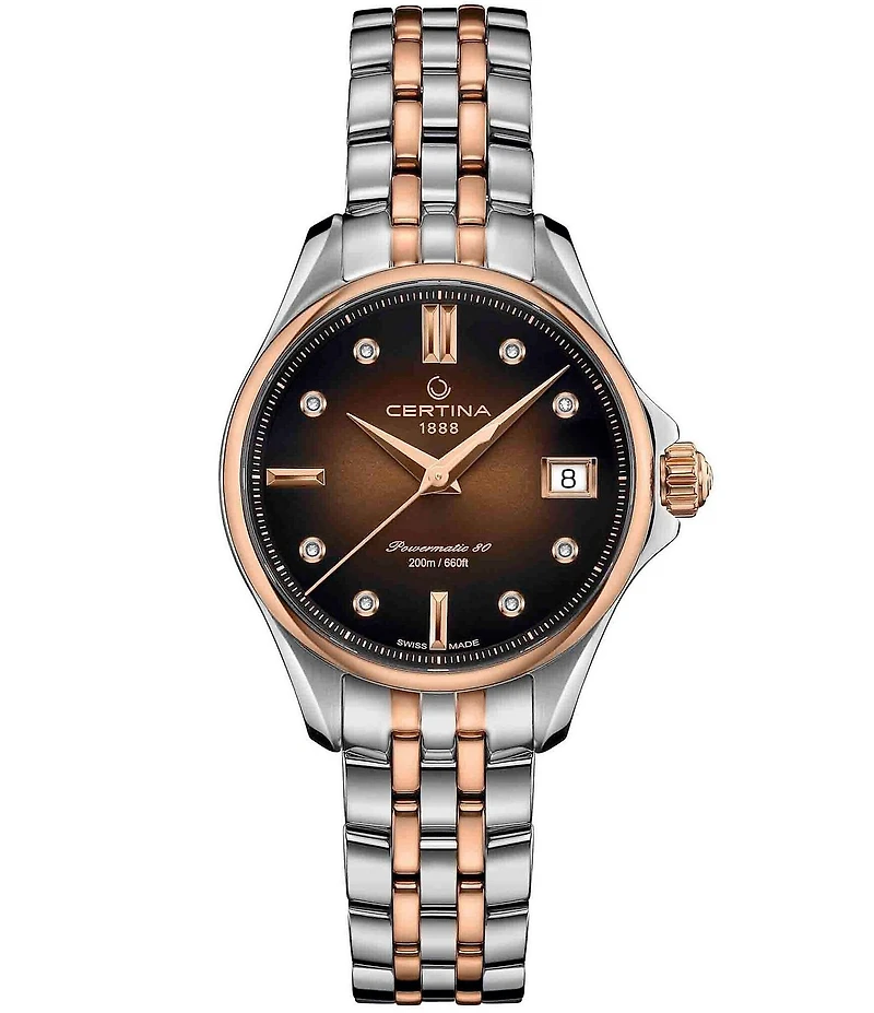 Certina Women's DS Action Lady Power Automatic Two Tone Stainless Steel Bracelet Watch