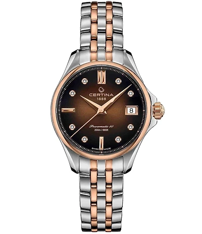 Certina Women's DS Action Lady Power Automatic Two Tone Stainless Steel Bracelet Watch