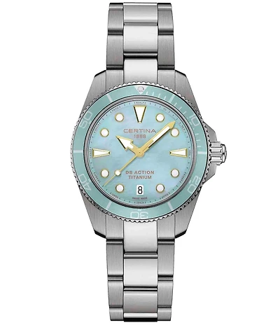 Certina Women's DS Action Quartz Analog Stainless Steel Bracelet Watch